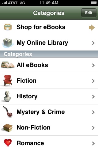 B&N eReader for iPhone in 2010