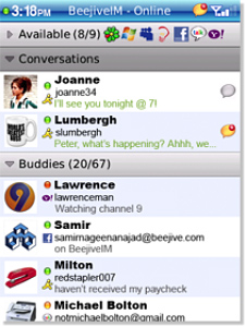 BeejiveIM for BlackBerry in 2011