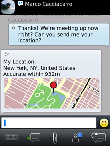 Messenger for BlackBerry in 2011