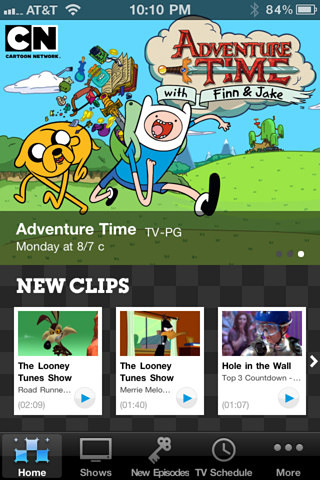 Cartoon Network for iPhone in 2012