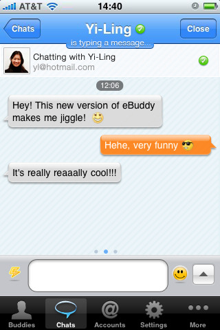 eBuddy Messenger for iPhone in 2010