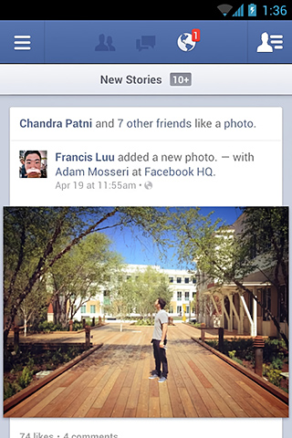 Facebook for Android in 2013