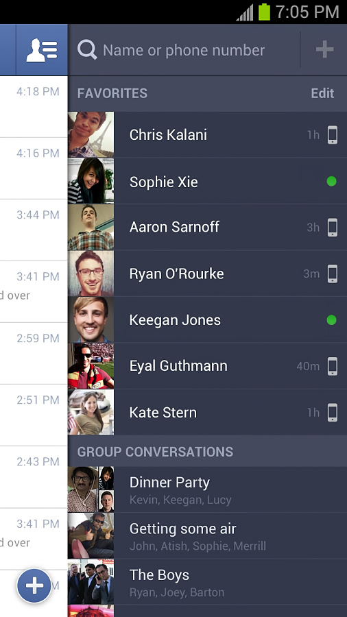 Facebook Messenger for Android in 2013