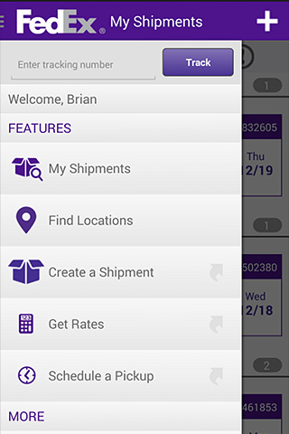 FedEx Mobile for Android in 2014