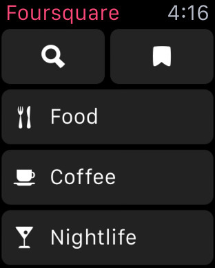 Foursquare for Apple Watch in 2015