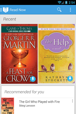 Google Play Books for Android in 2013