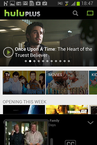 Hulu Plus for Android in 2013