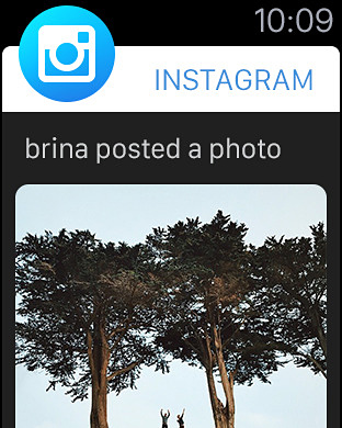 Instagram for Apple Watch in 2015