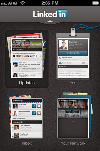LinkedIn for iPhone in 2011