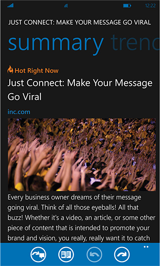 LinkedIn for Windows Phone in 2012 – Summary