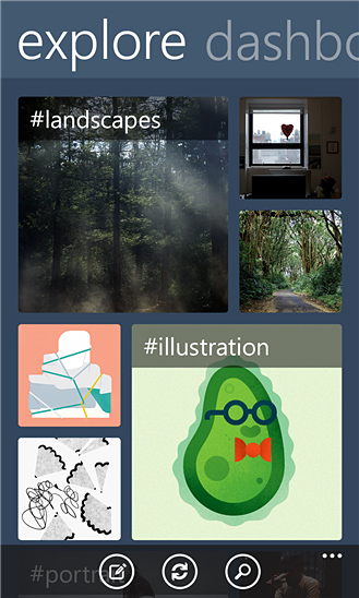 Tumblr for Windows Phone in 2013 – Explore