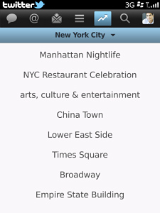 Twitter for BlackBerry in 2011