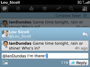 Twitter for BlackBerry in 2011