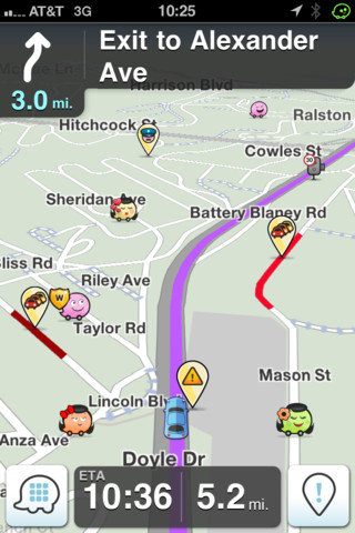 Waze for iPhone in 2012