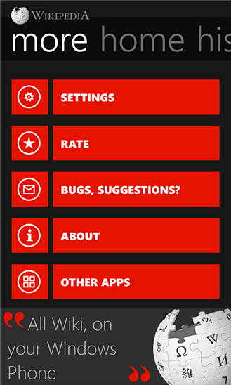 Wikipedia for Windows Phone in 2013 – More