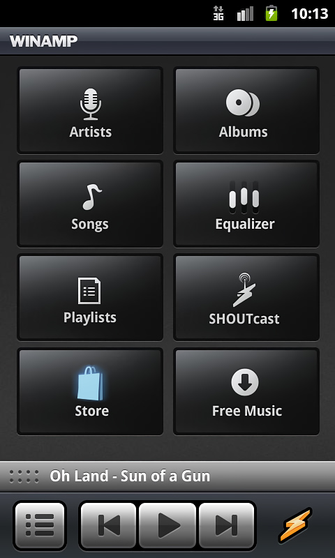 Winamp for Android in 2013