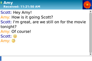Windows Live Messenger for BlackBerry in 2011 – Chat