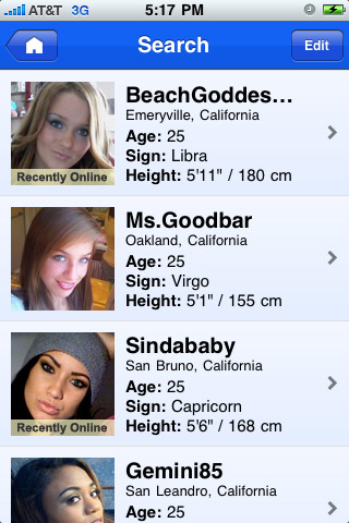 Zoosk for iPhone in 2010