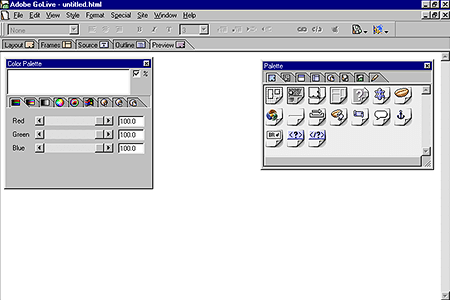 Adobe GoLive 4.0 – Color Palette