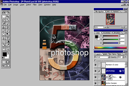 Adobe Photoshop 5.0 – Layers