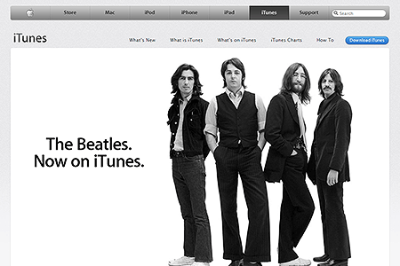 iTunes website in 2010