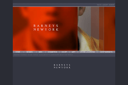 Barneys New York flash website in 2000