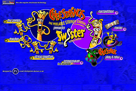 Cheestrings website in 1998