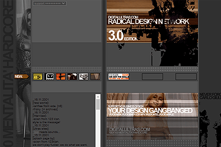 Digitalultras website in 2001
