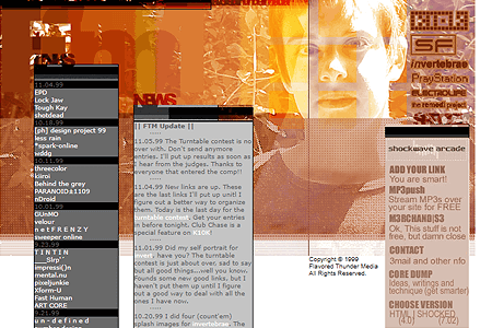Flavored Thunder Media website in 1999