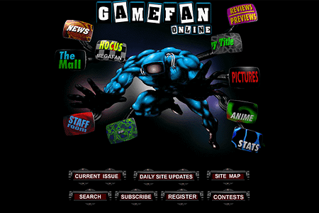 Game Fan Magazine website in 1996