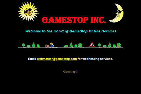 GameStop website in 1997