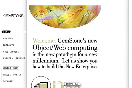 GemStone website in 1996