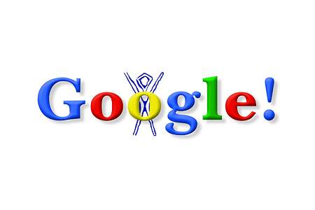 Google Doodle Burning Man in 1998