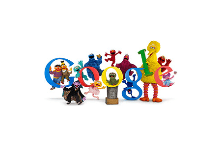 Google Doodle – 40th Anniversary of Sesame Street November 10, 2009