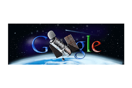 Google Doodle – Hubble Space Telescope's 20th Anniversary April 24, 2010