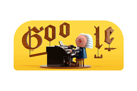 Google Doodle – Celebrating Johann Sebastian Bach March 21, 2019