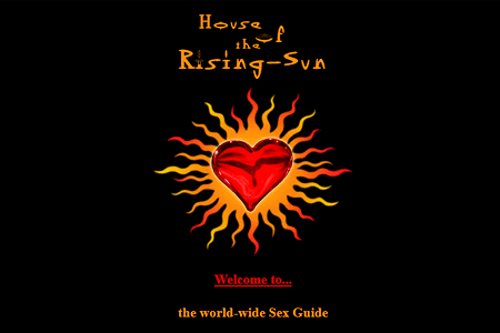House of the Rising Sun website in 1996