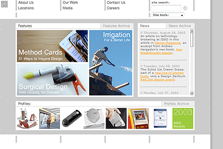 Ideo website in 2003