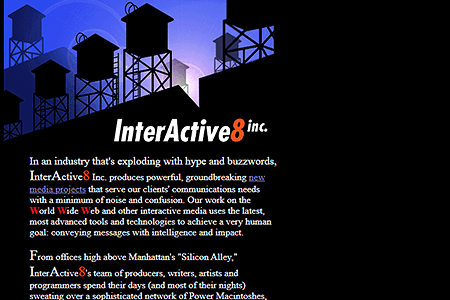 InterActive8 website in 1996