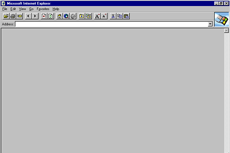 Internet Explorer 2.0 – Empty Page