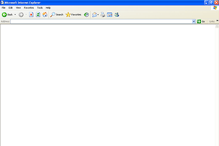 Internet Explorer 6.0 – Empty page