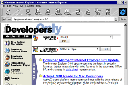 JScript 1.0 and Internet Explorer 3.0