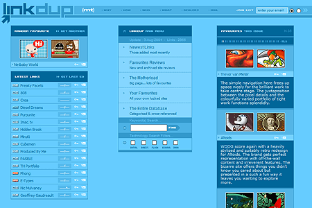 Linkdup website in 2004