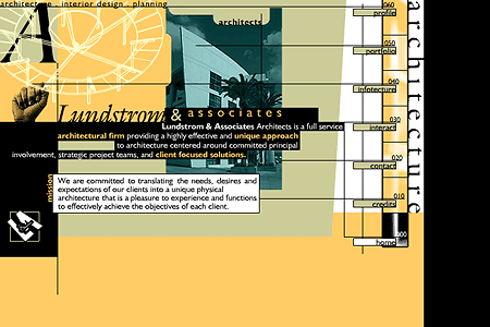 LundstromARCH flash website in 2000