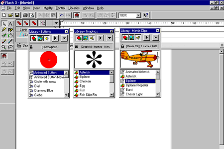 Macromedia Flash 3.0 – Libraries