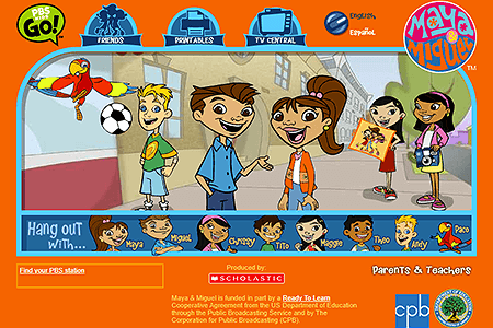 Maya & Miguel flash website in 2004