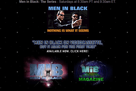 Men in Black website in 1997