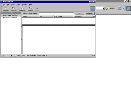 Mozilla 1.0 – Address Book