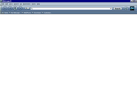 Netscape 6.0 – Empty Page