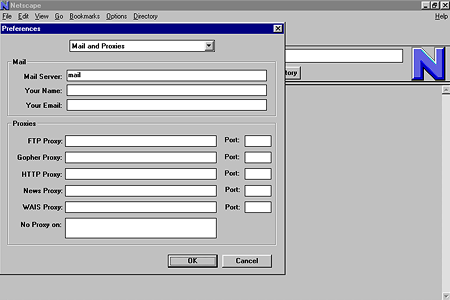 Netscape Navigator 1.0 – Preferences